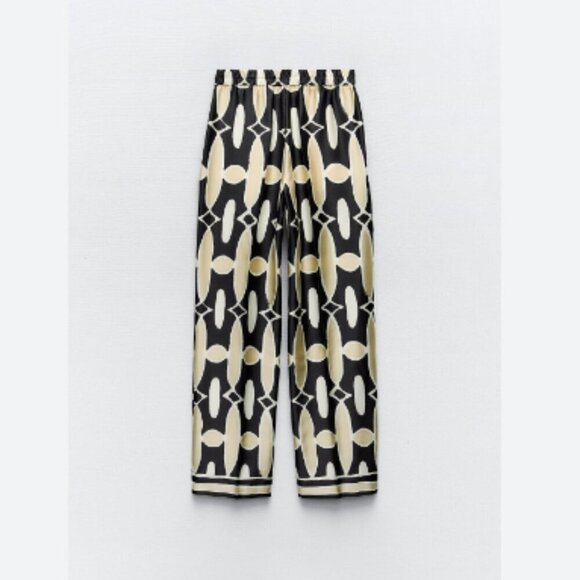 Zara Geometric Print Pants - Picture 1 of 5